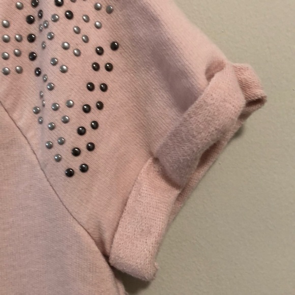 Apt 9 Sweatshirt Top Short Sleeve SZ M Pink - Picture 5 of 5